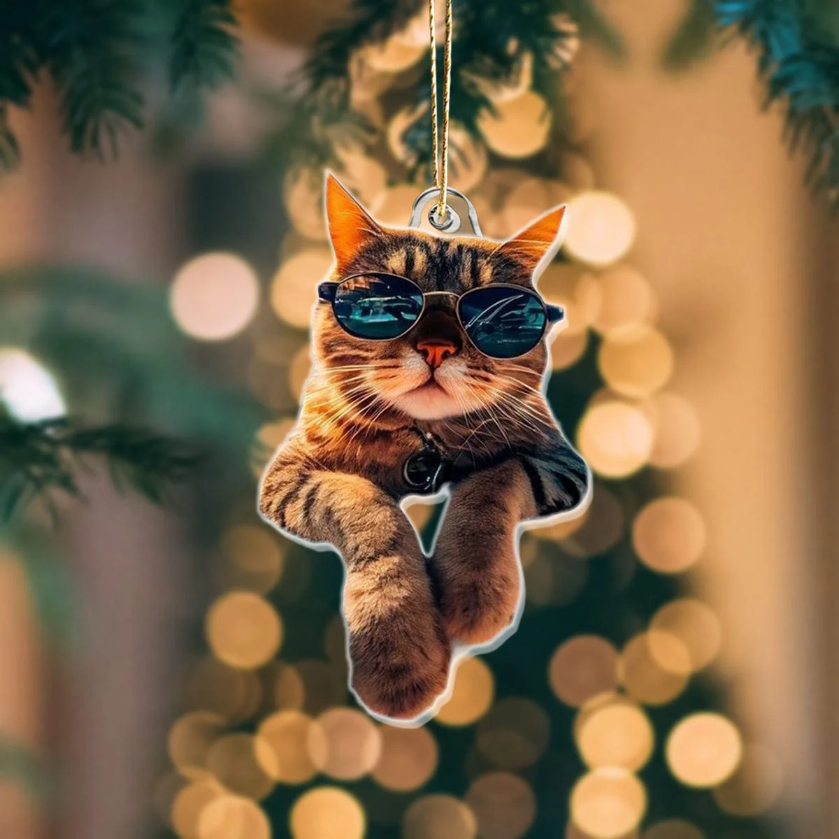 Custom Photo For Cat Lover Acrylic Ornament Christmas N304 889893 - Image 3