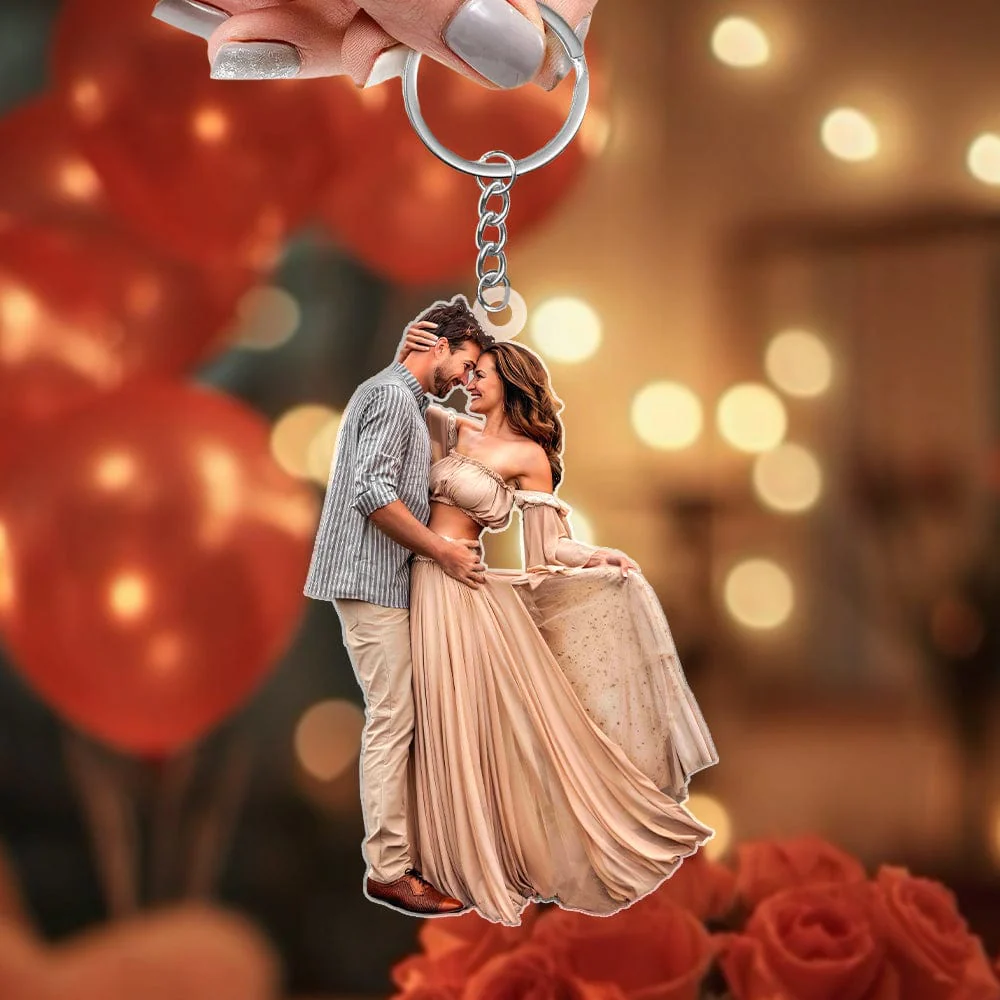 Custom Photo For Couple Valentine's Day Acrylic Keychain TH10 892261 - Image 2