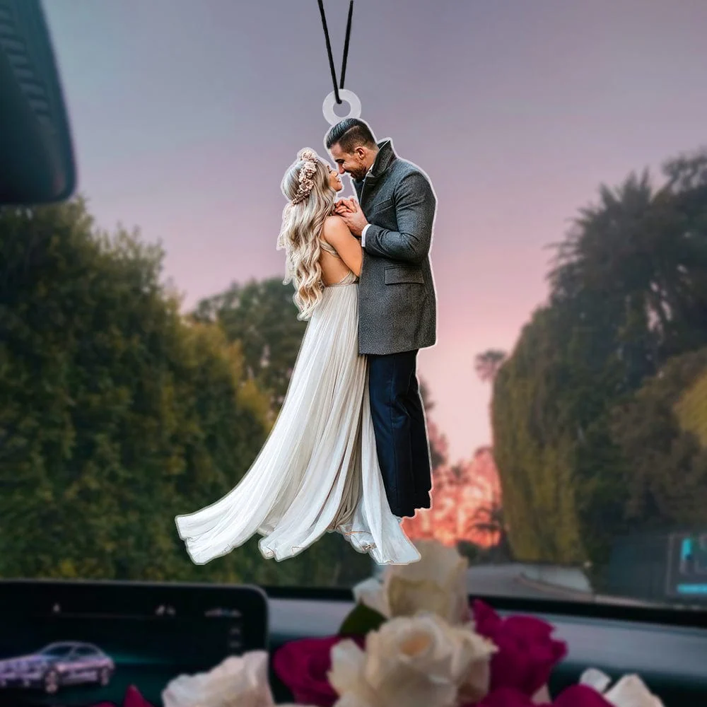 Custom Photo For Couple Valentine's Day Car Hanging TH10 892263 - Image 2