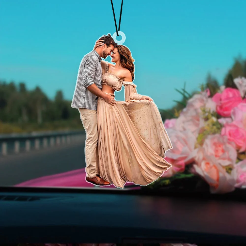 Custom Photo For Couple Valentine's Day Car Hanging TH10 892263 - Image 4