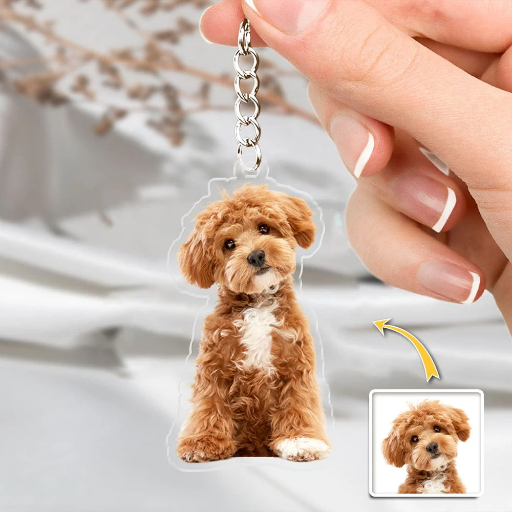 Custom Photo For Dog Cat Lover Acrylic Keychain TH10 892309 - Image 3