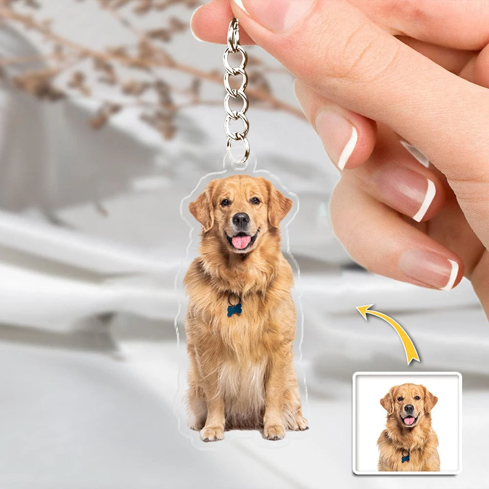 Custom Photo For Dog Cat Lover Acrylic Keychain TH10 892309 - Image 4