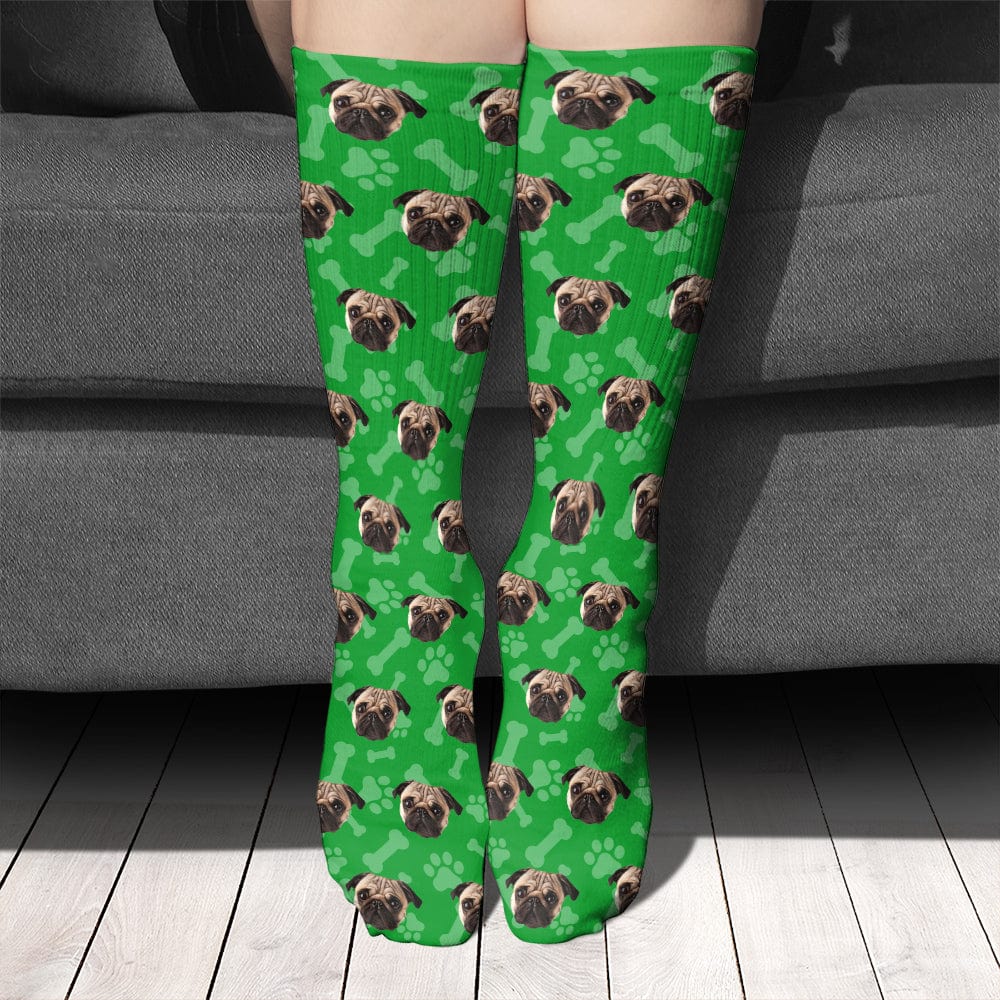 Custom Photo For Dog Cat Lover Sock N304 890227 - Image 2