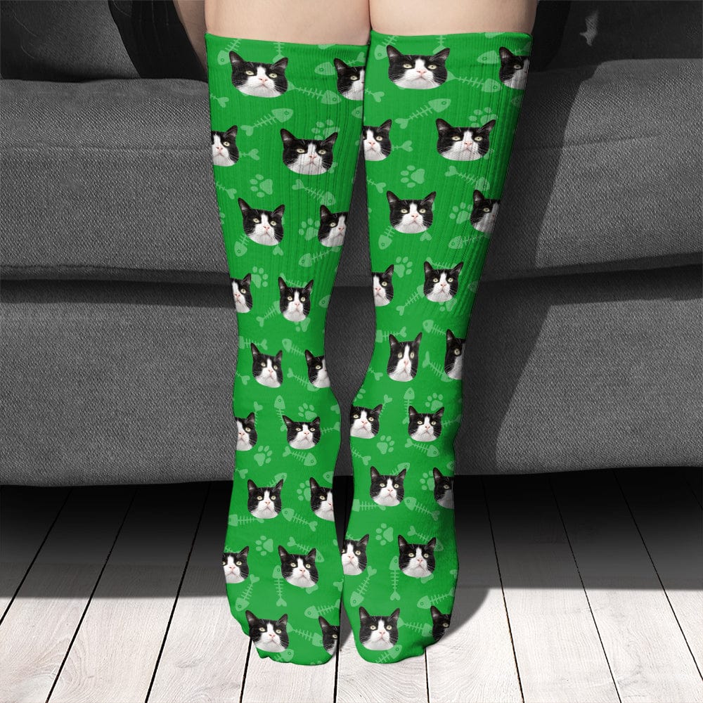 Custom Photo For Dog Cat Lover Sock N304 890227 - Image 3