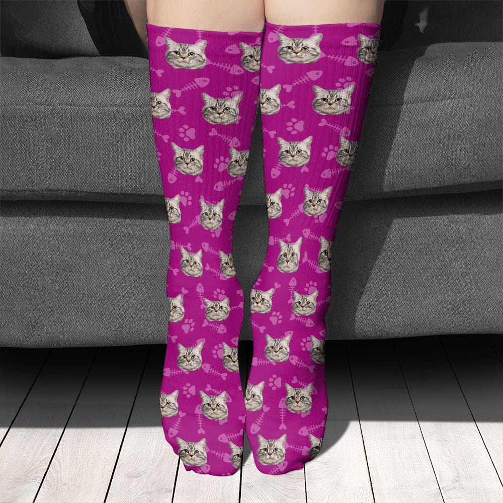 Custom Photo For Dog Cat Lover Sock N304 890227 - Image 4
