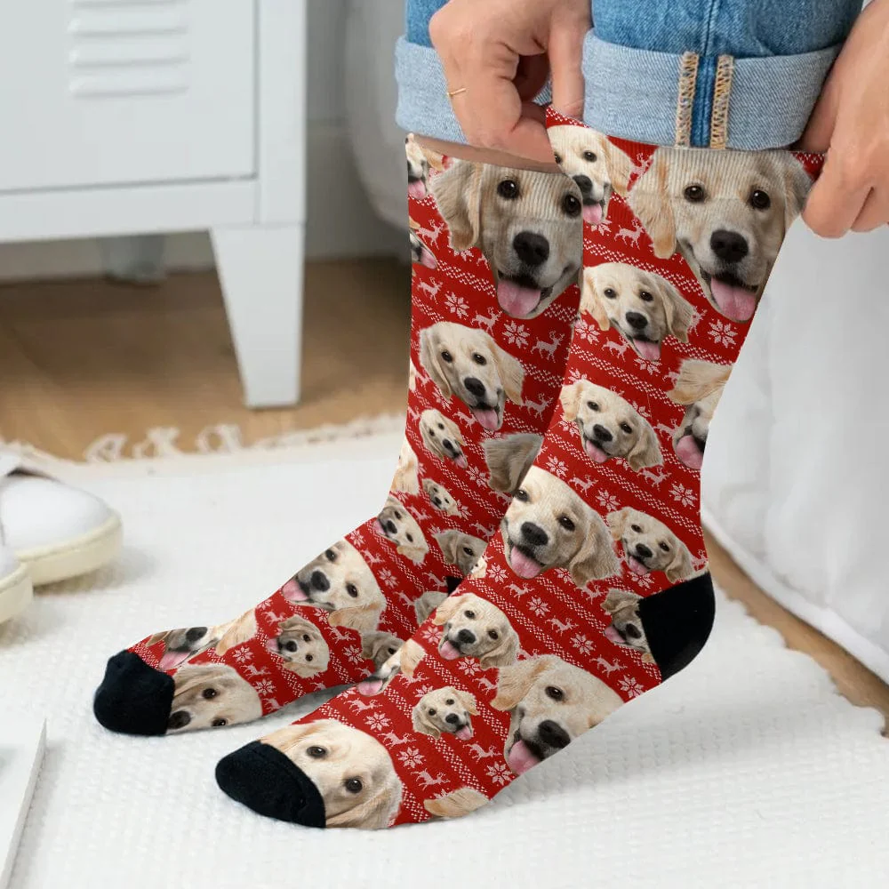 Custom Photo For Men And Woman Dog Sock N304 890215 - Image 2