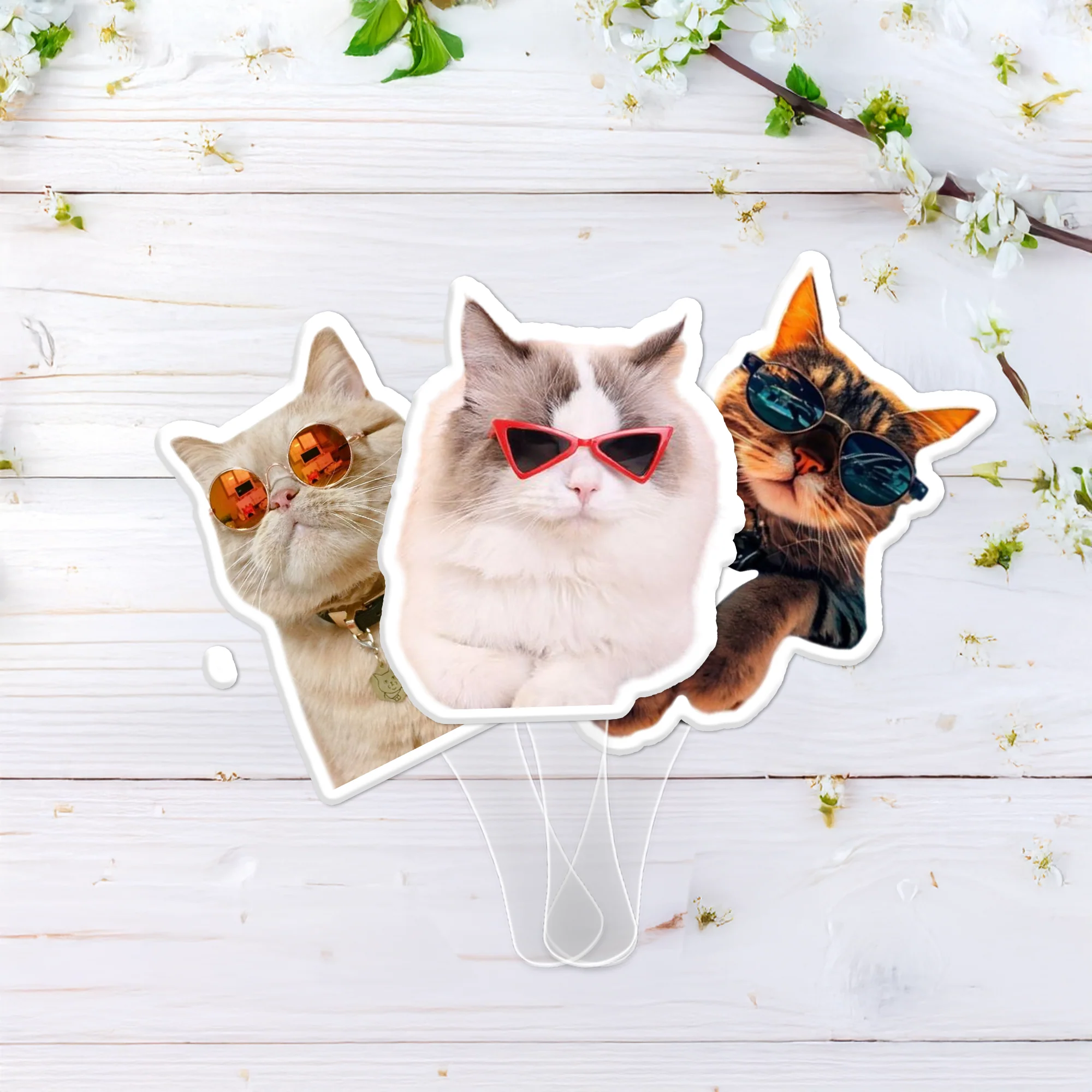 Custom Photo Funny Dog Cat Face Fan TH10 892545 - Image 2