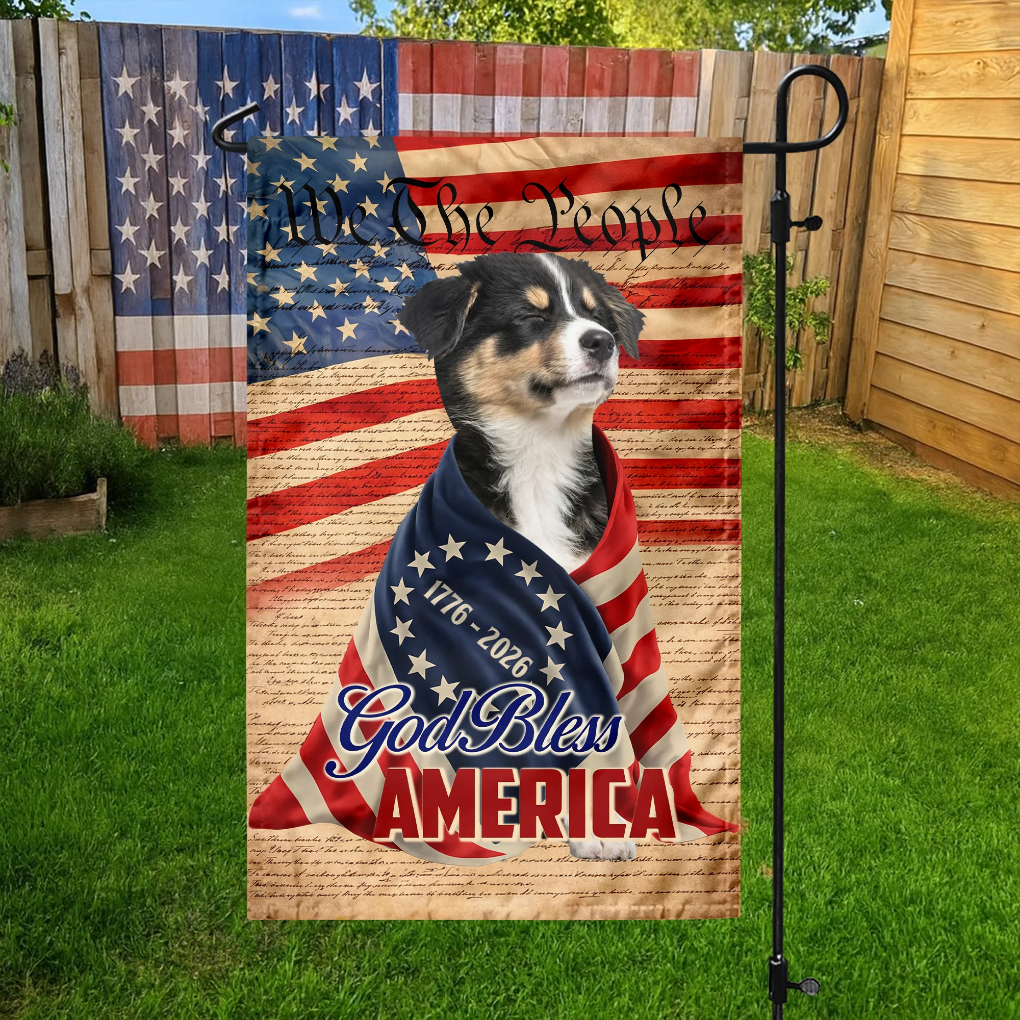 Custom Photo God Bless America Garden Flag TH10 898891 - Image 3