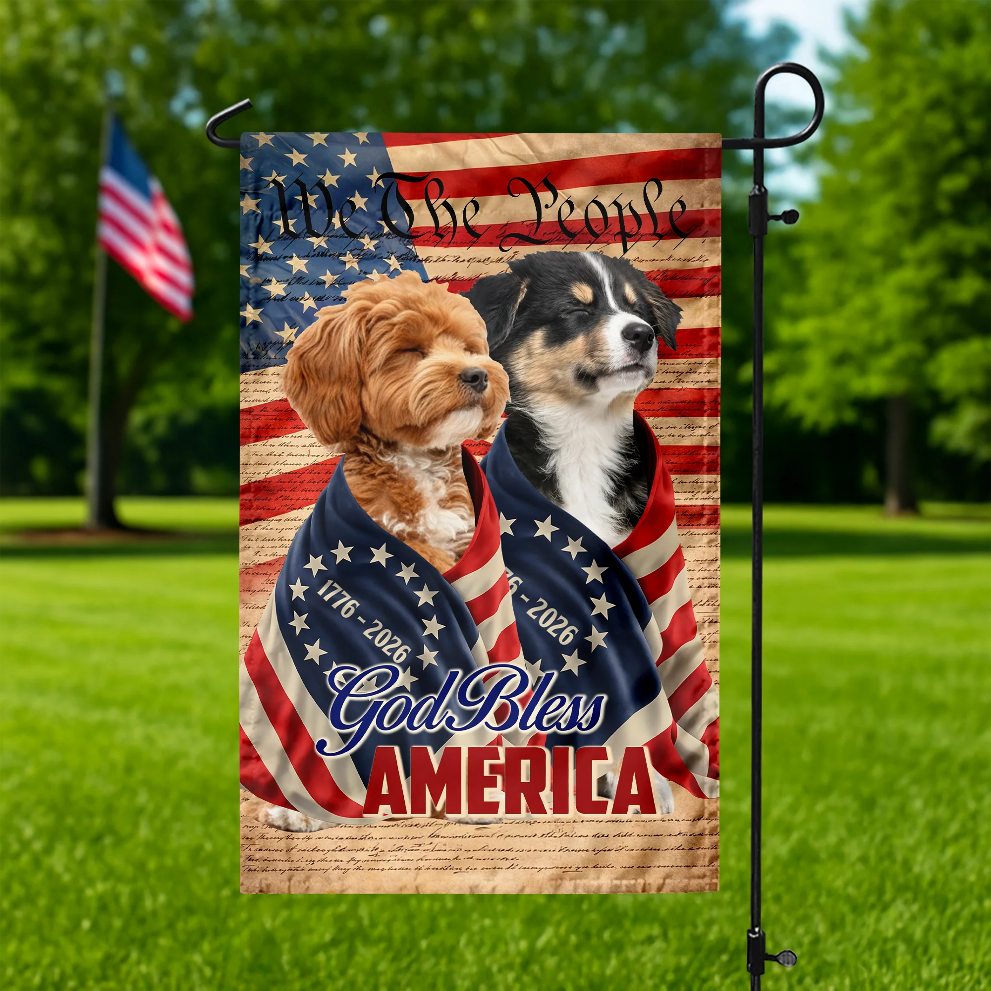 Custom Photo God Bless America Garden Flag TH10 898891 - Image 5