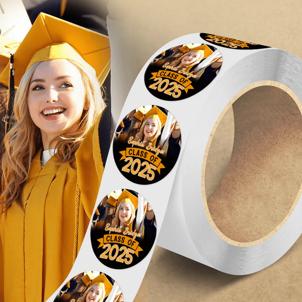 Custom Photo Graduation Class Of 2025 Roll Sticker TA29 890523