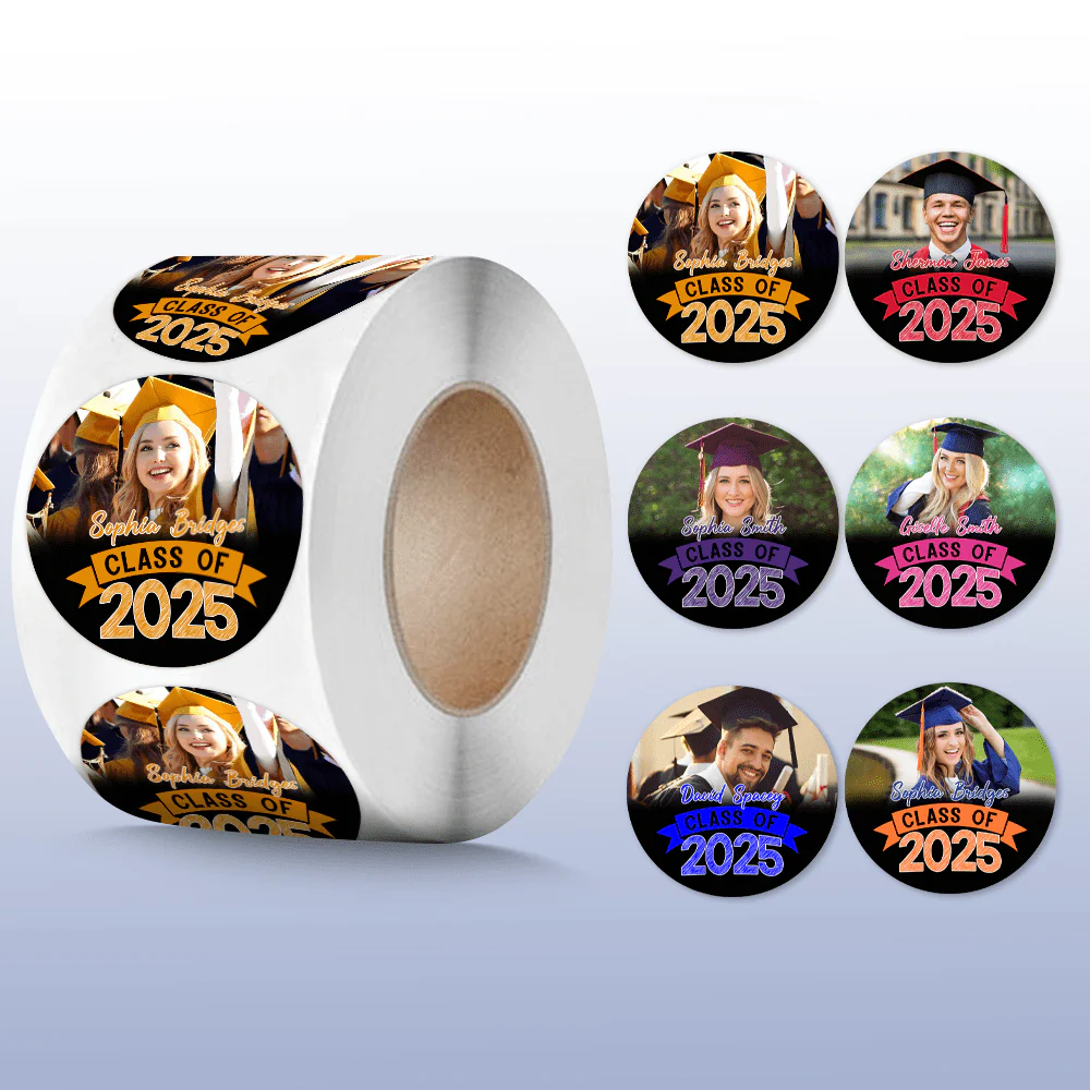 Custom Photo Graduation Class Of 2025 Roll Sticker TA29 890523 - Image 5