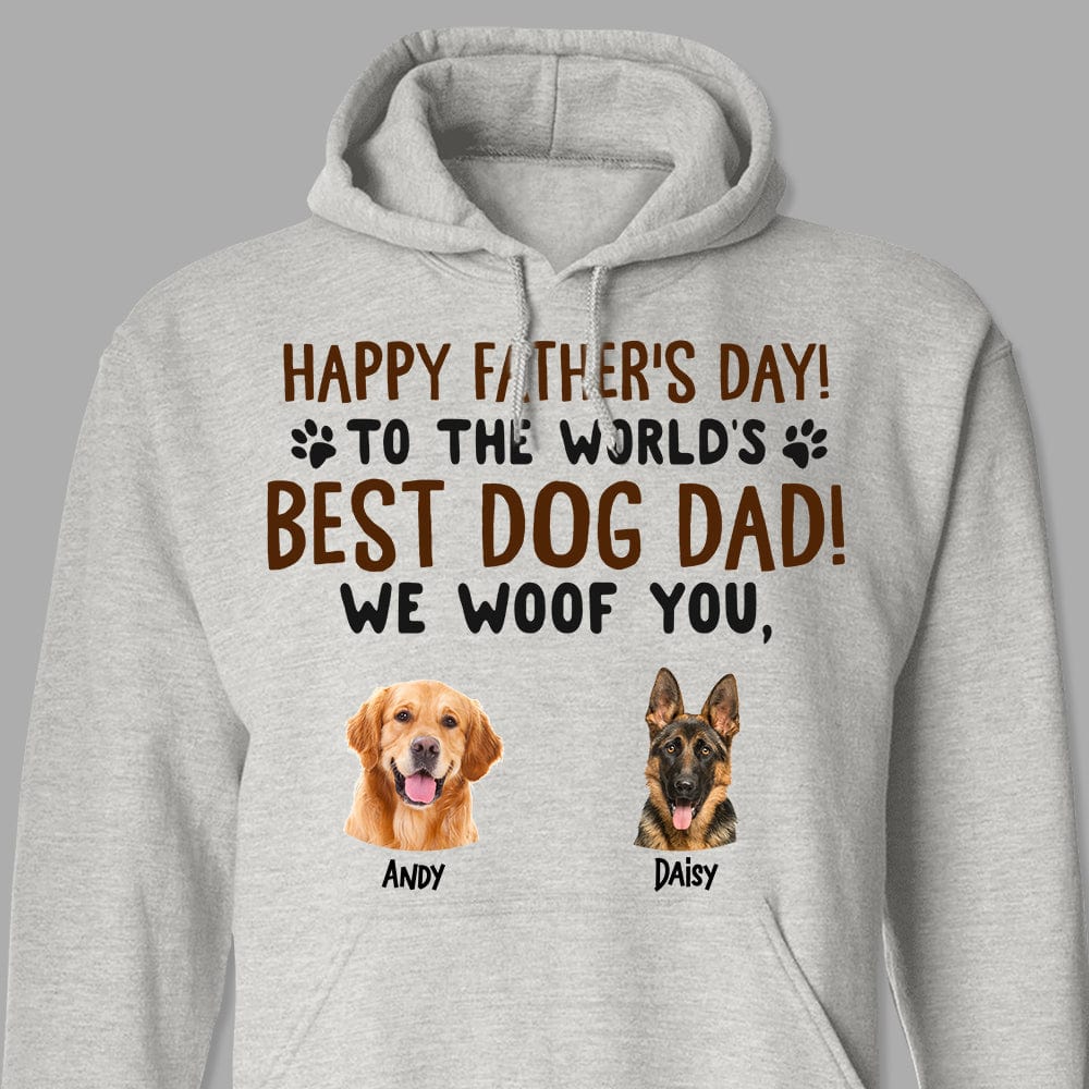 Custom Photo Happy Father's Day To The World Best Dog Dad Shirt TA29 889339 - Image 4