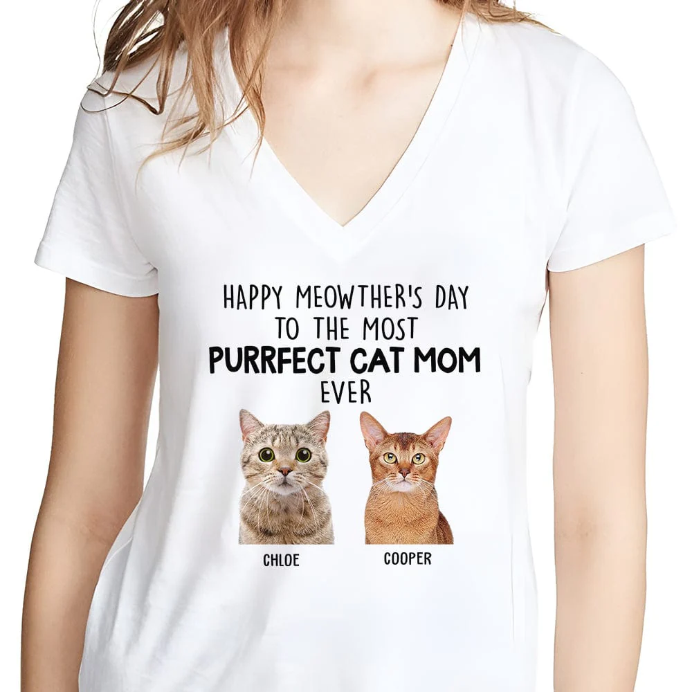 Custom Photo Happy Moewther's Day To The Most Purrfect Cat Mom Ever NHS87 889083 - Image 2