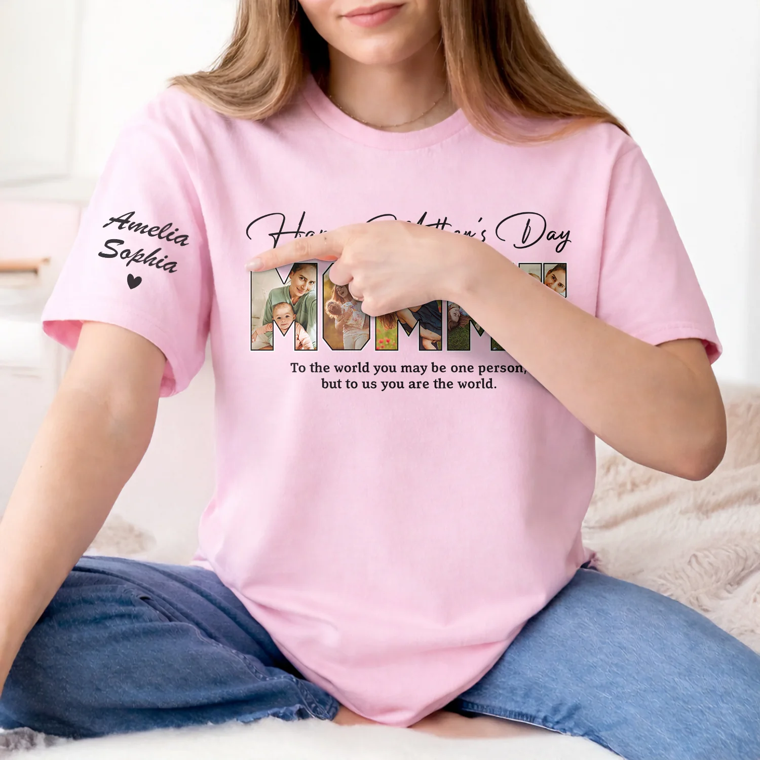 Custom Photo Happy Mother's Day Short Sleeve Printing Shirt TH10 169535 - Image 3