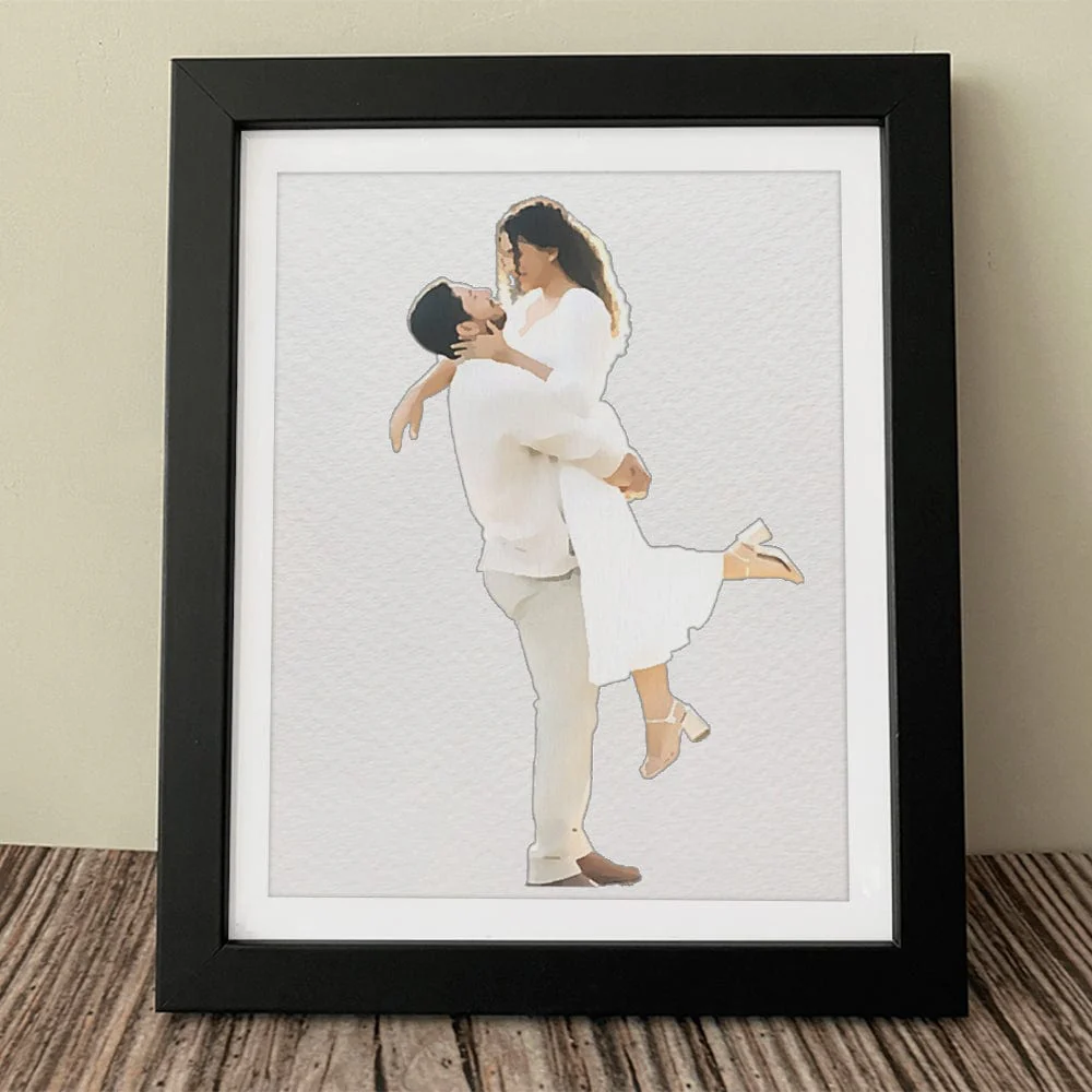 Custom Photo Happy Valentine's Day For Couple Picture Frame TH10 892275 - Image 2