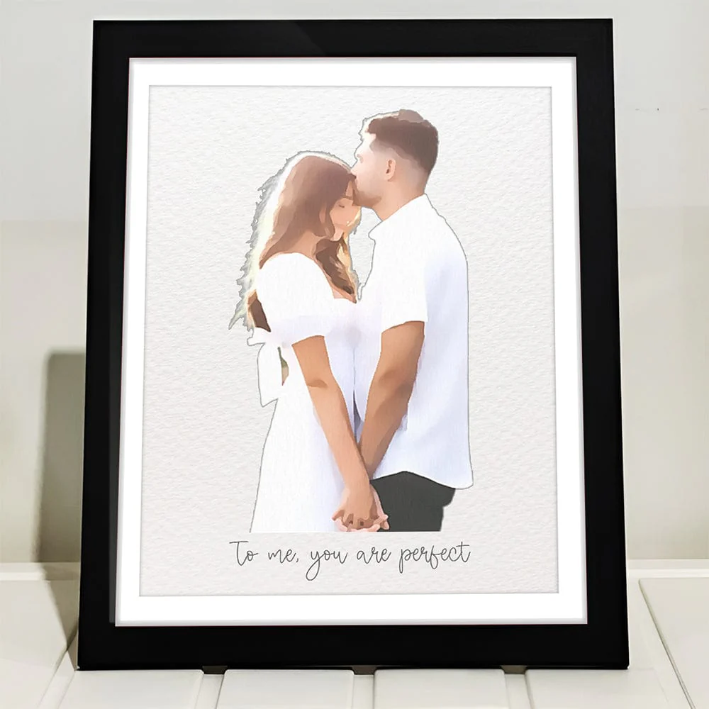 Custom Photo Happy Valentine's Day For Couple Picture Frame TH10 892275 - Image 3