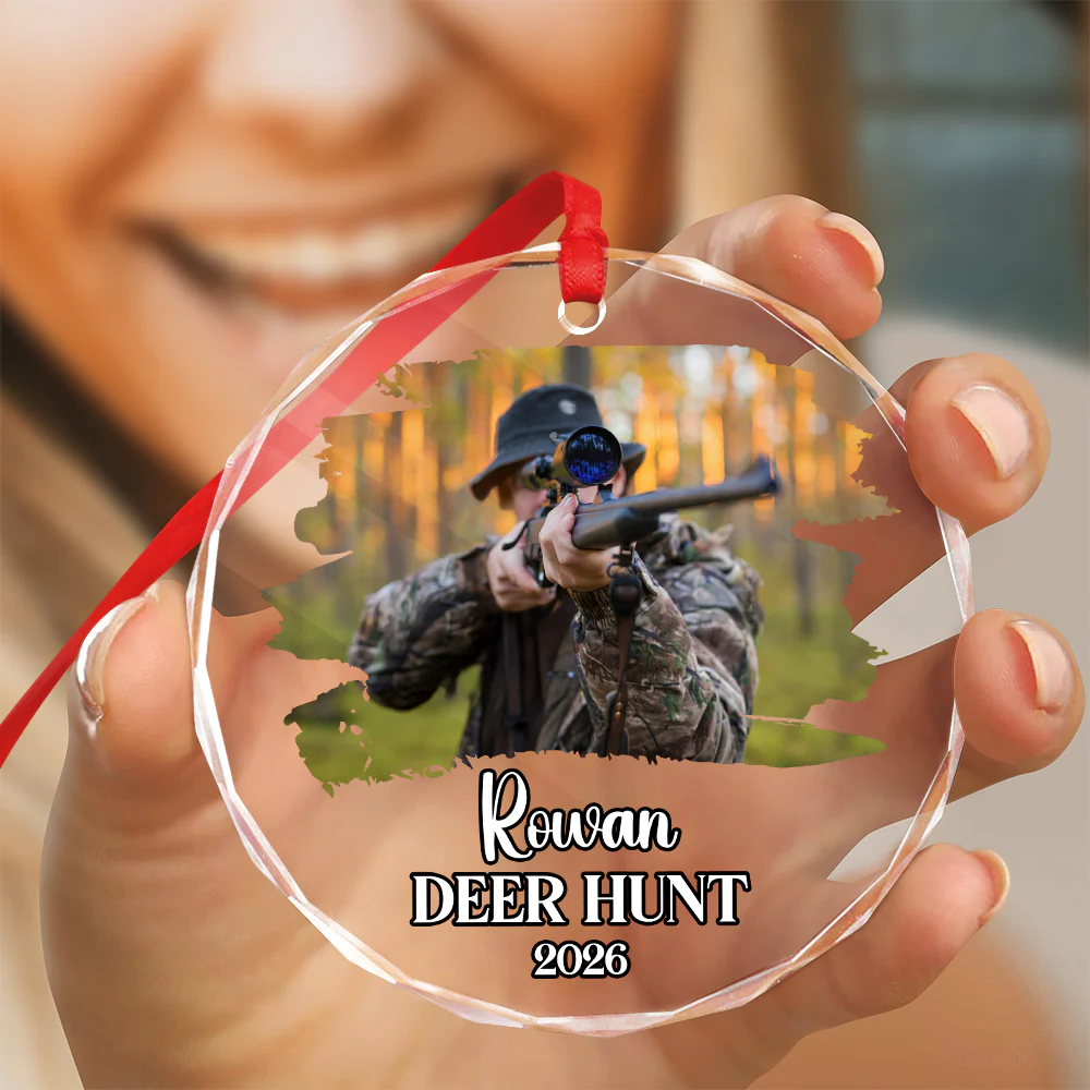 Custom Photo Hunting Glass Ornament TH10 896667 - Image 5
