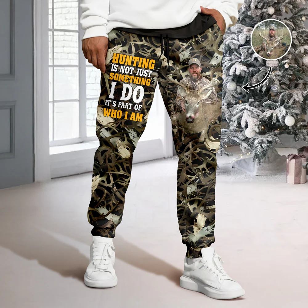 Custom Photo Hunting Is Part Of Who I am Sweatpants For Hunter TH10 896723 - Image 4