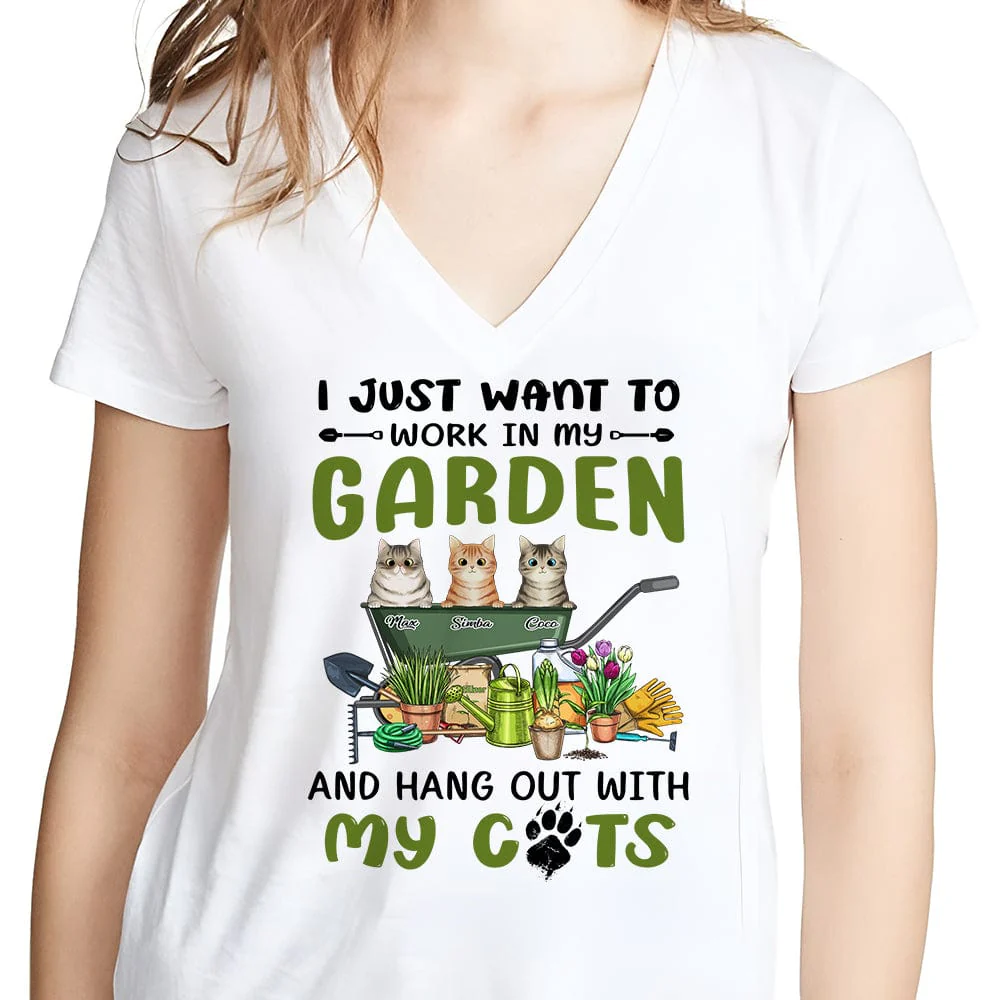 Custom Photo I Just Want To Hangout With My Cat Shirt TA29 889573