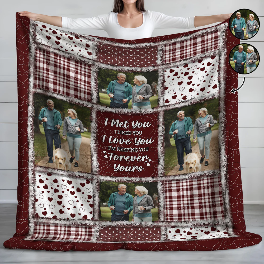 Custom Photo I Met You I Liked You Blanket For Couple TH10 896599 - Image 3