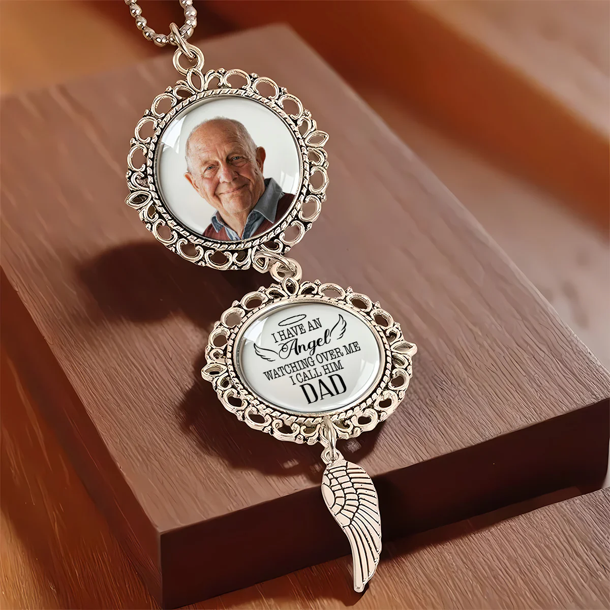 Custom Photo I Will Carry You With Me Until I See You Again Memorial Car Hanging Ornament With Charm TH10 892457 - Image 4