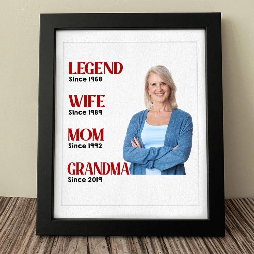 Custom Photo Legend Wife Mom Grandma Frame Picture K228 889191