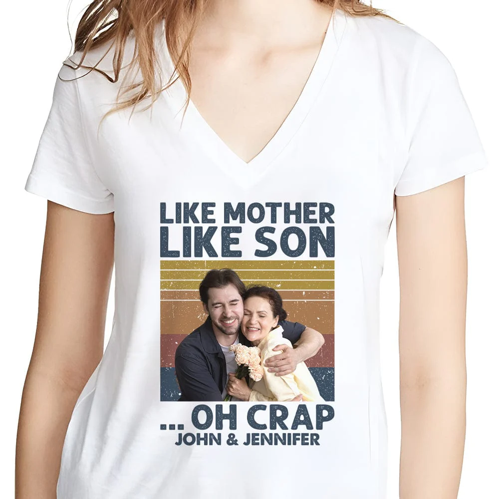 Custom Photo Like Mother Like Son Family Shirt N304 890303 - Image 5