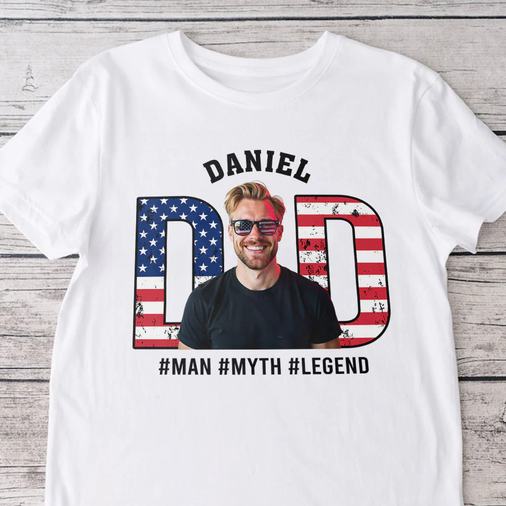 Custom Photo Man Myth Legend For Dad Shirt TH10 894085 - Image 6