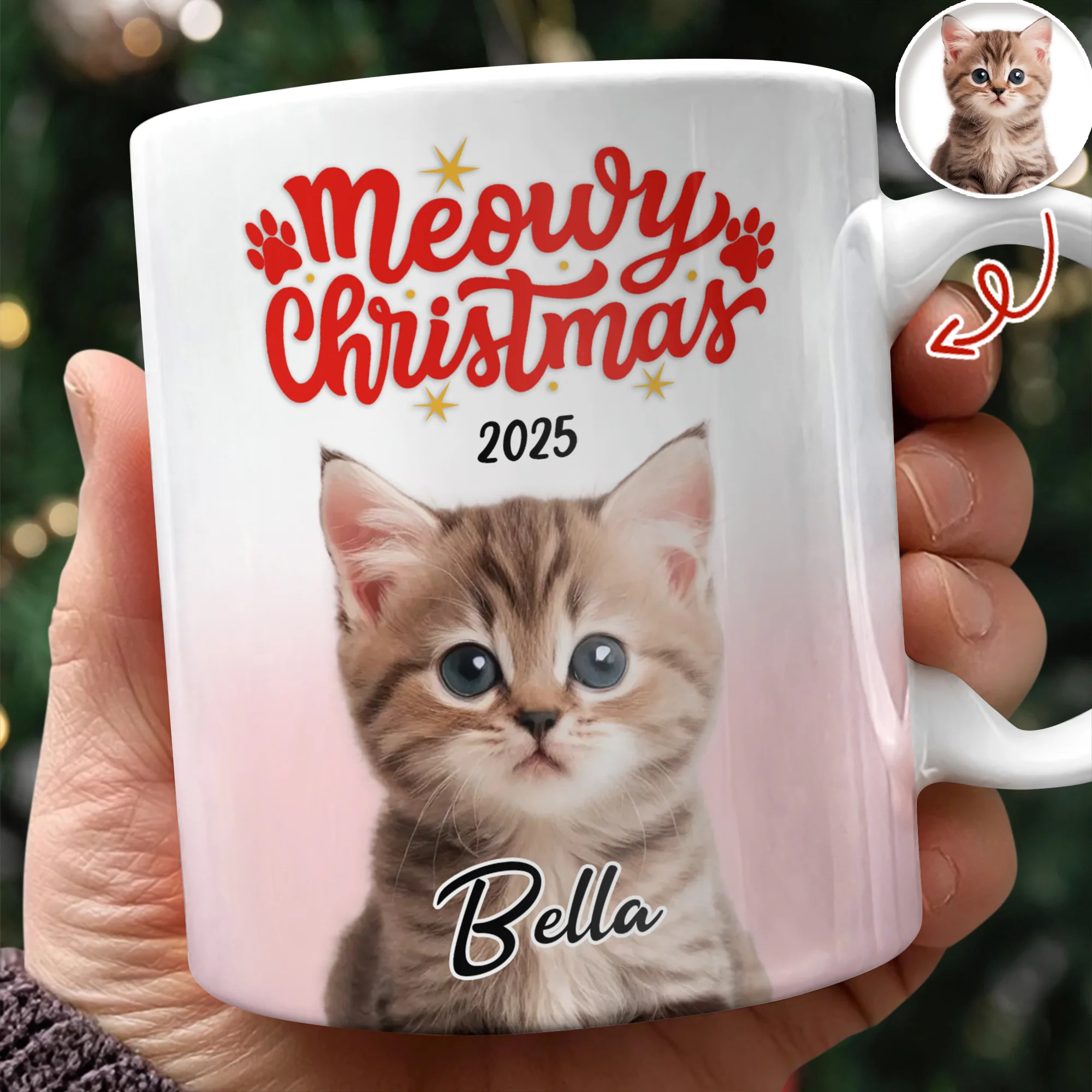 Custom Photo Meoway Christmas Mug TH10 896097 - Image 5