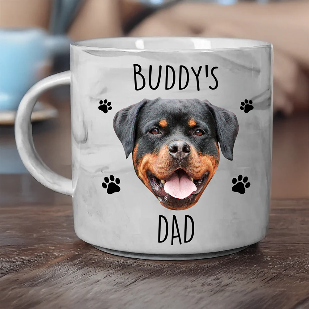 Custom Photo My Lovely Kid For Pet Lovers Marble Mug TH10 892513 - Image 2