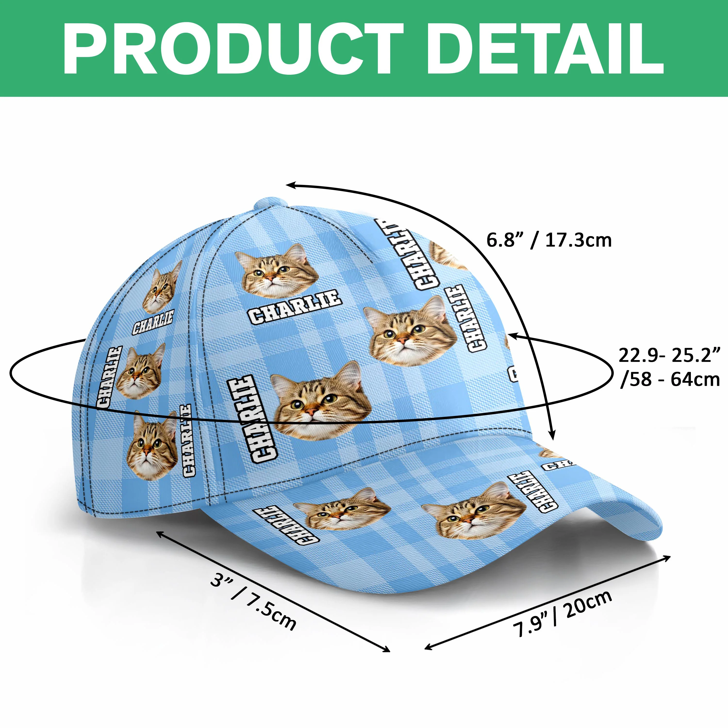 Custom Photo Name Dog Cat Classic Cap TH10 894367 - Image 6