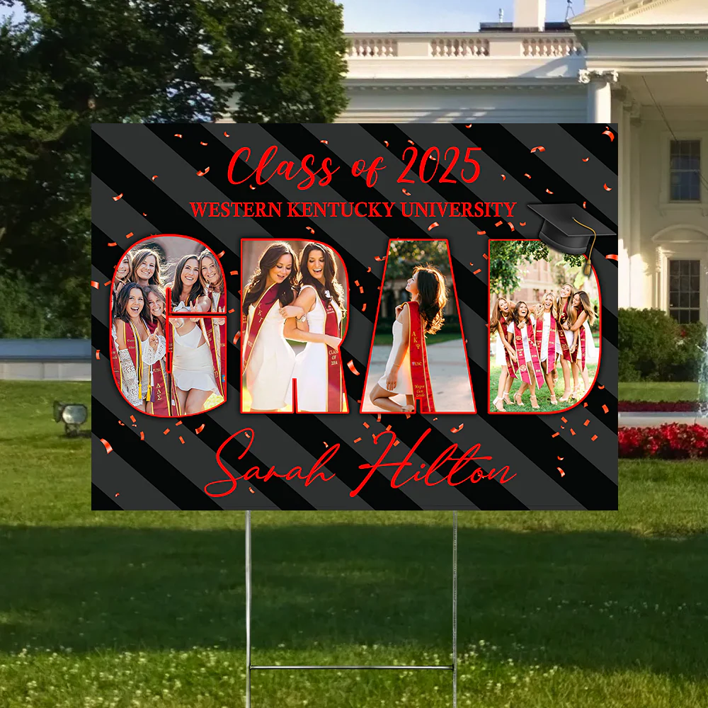 Custom Photo On Graduation Yard Sign TH10 892475 - Image 5