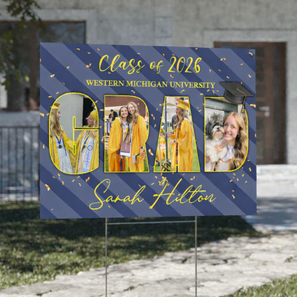 Custom Photo On Graduation Yard Sign TH10 892475 - Image 8