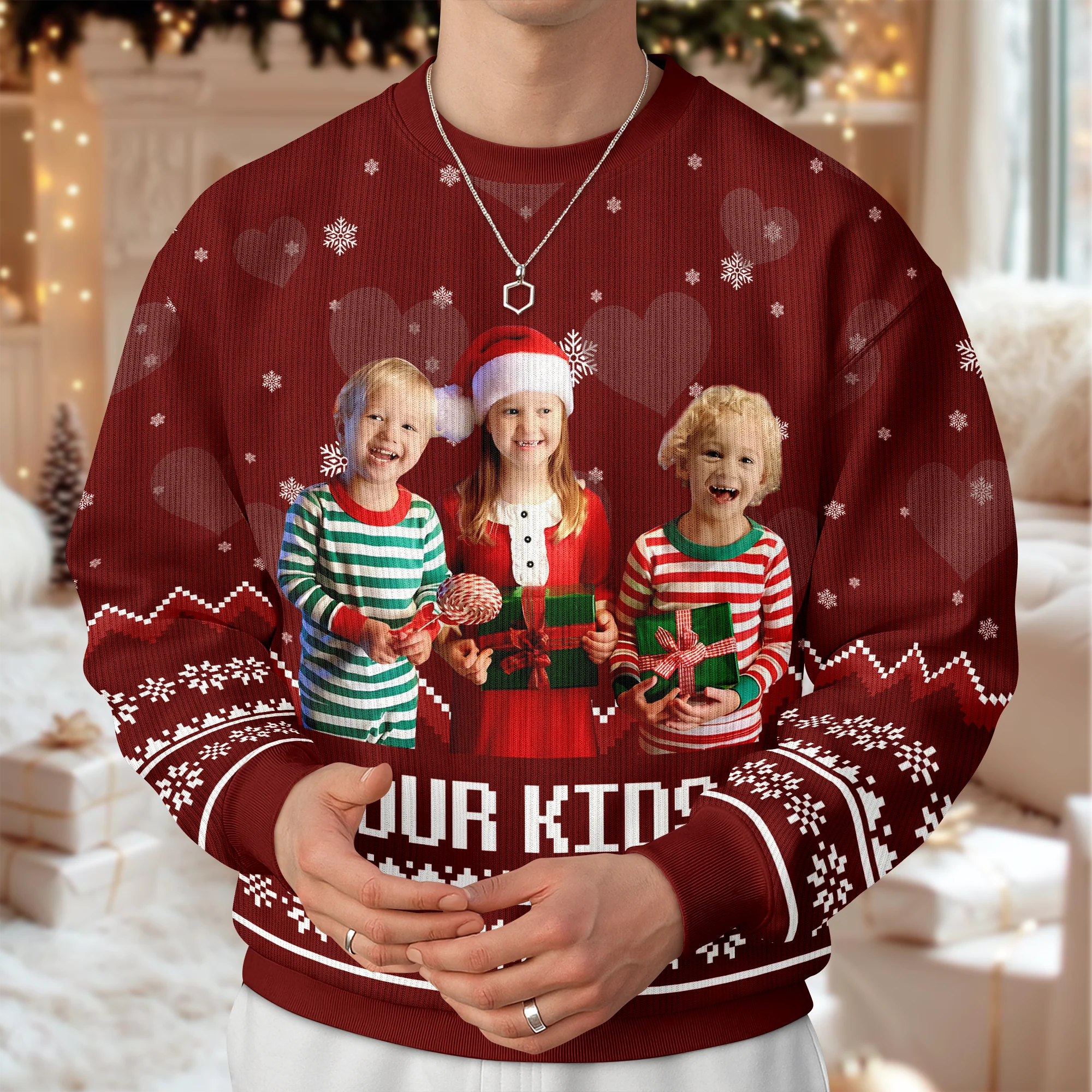 Custom Photo Our Grandkids Ugly Sweater For Christmas TH10 896247 - Image 4