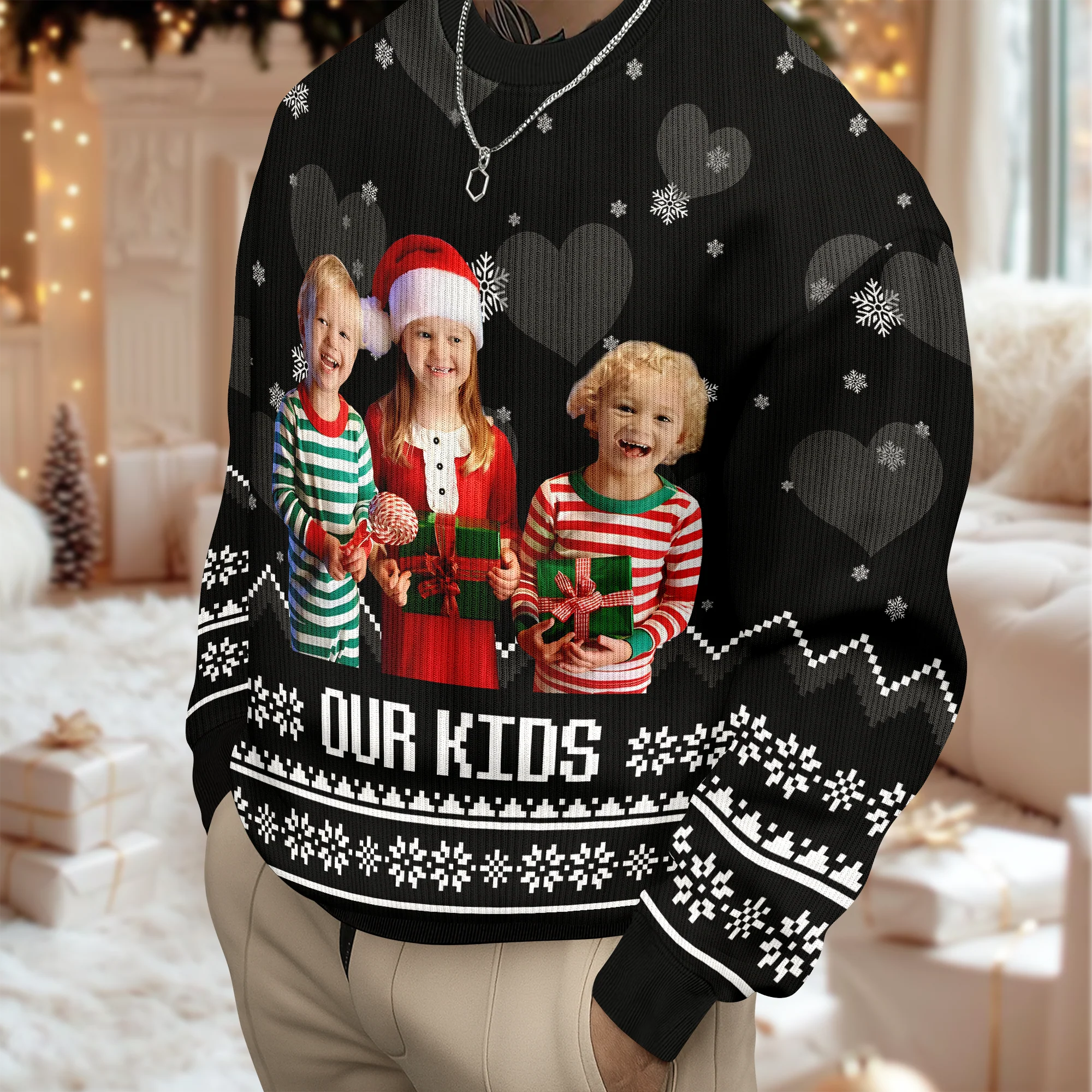 Custom Photo Our Grandkids Ugly Sweater For Christmas TH10 896247 - Image 5