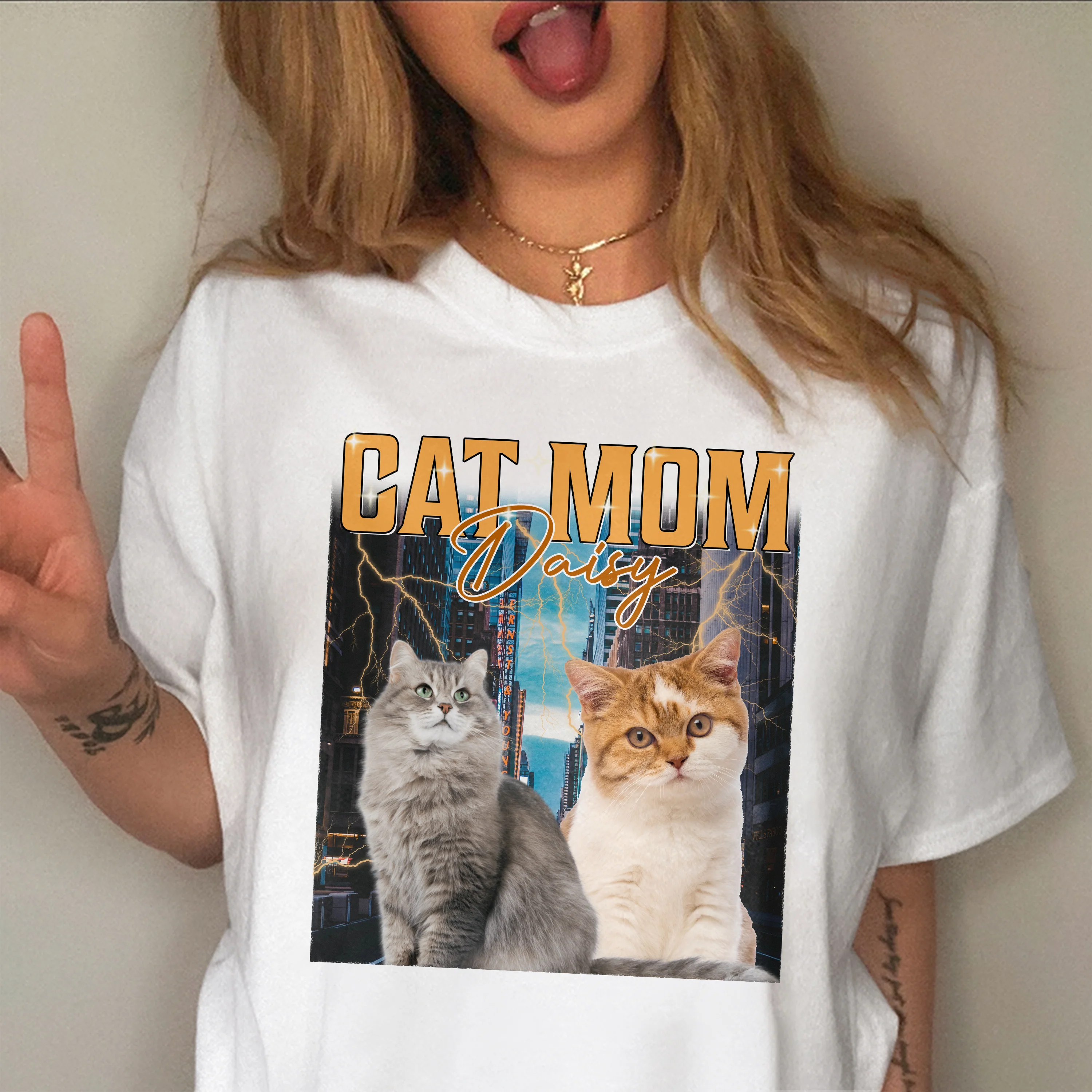 Custom Photo Retro Style Comfort Shirt For Cat Lover TH10 896137 - Image 3