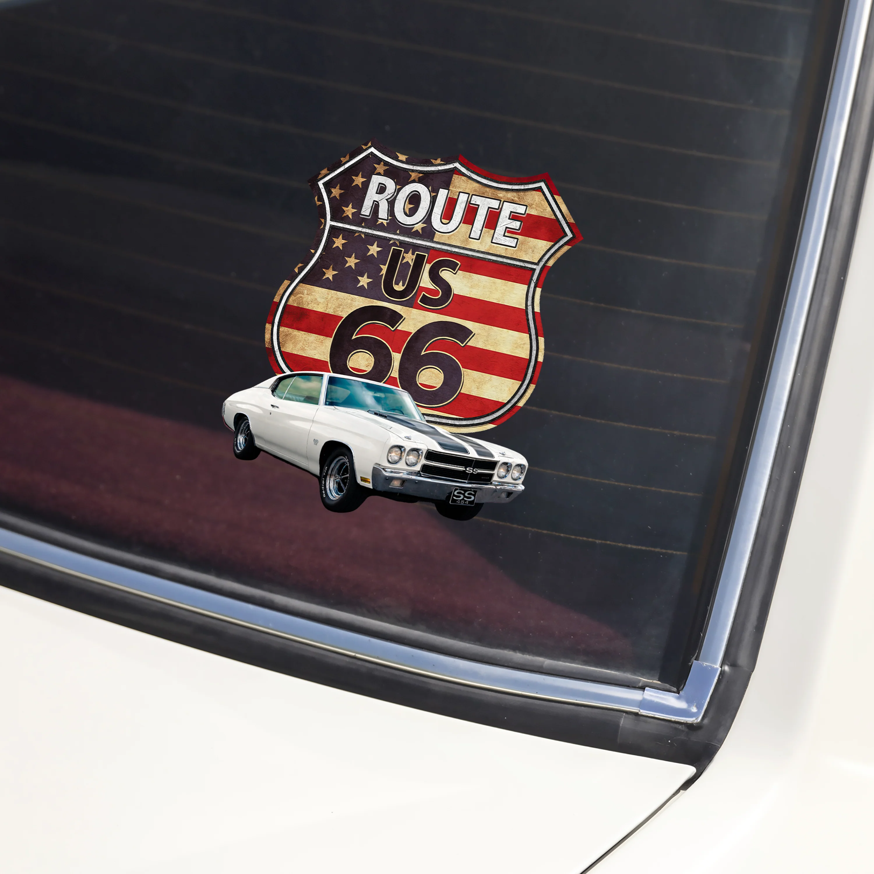 Custom Photo Route US 66 Car Window Decal Sticker For Car Lover TH10 898443 - Image 4