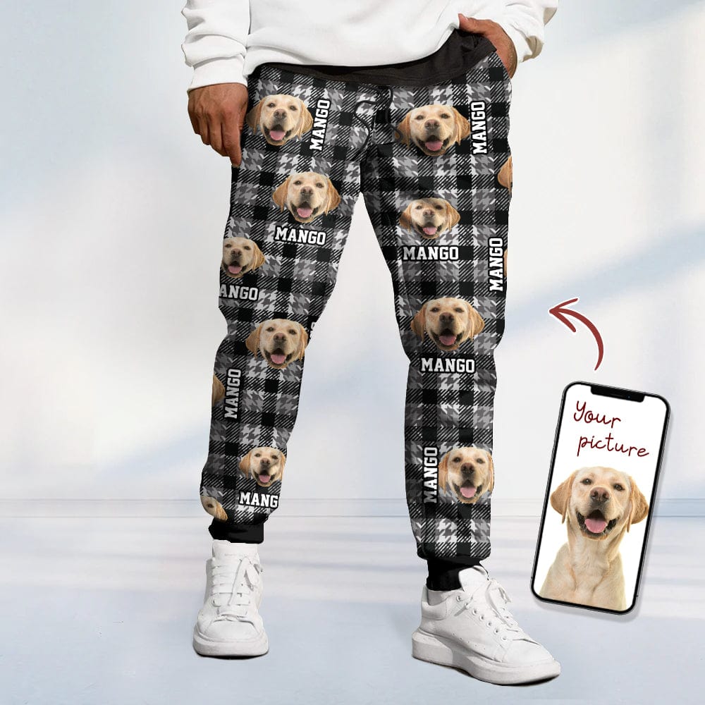 Custom Photo Seamless Pattern Dog Cat Sweatpants TA29 890091 - Image 4