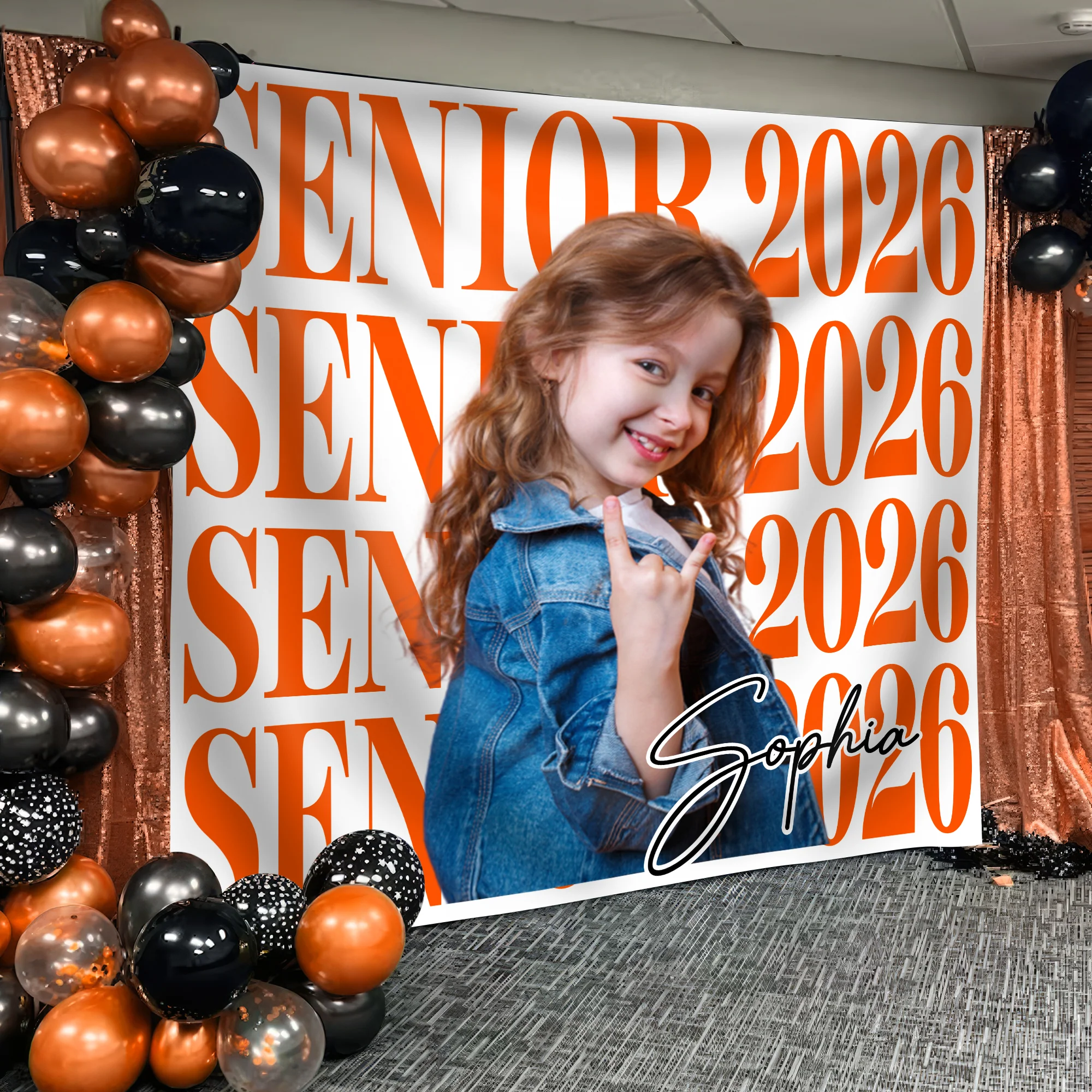 Custom Photo Senior 2026 Backdrop Graduation Party Decor TH10 169735 - Image 2