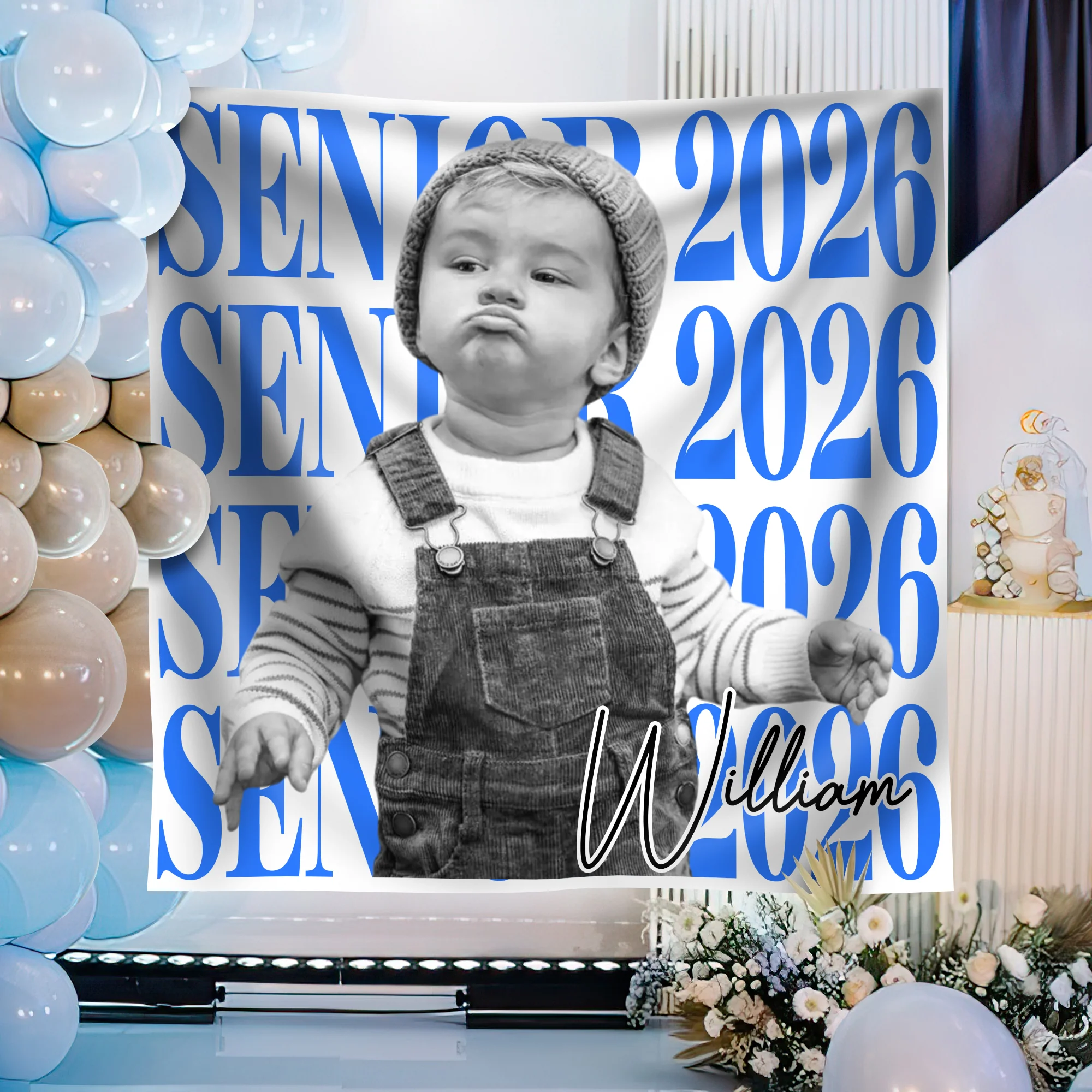 Custom Photo Senior 2026 Backdrop Graduation Party Decor TH10 169735 - Image 5