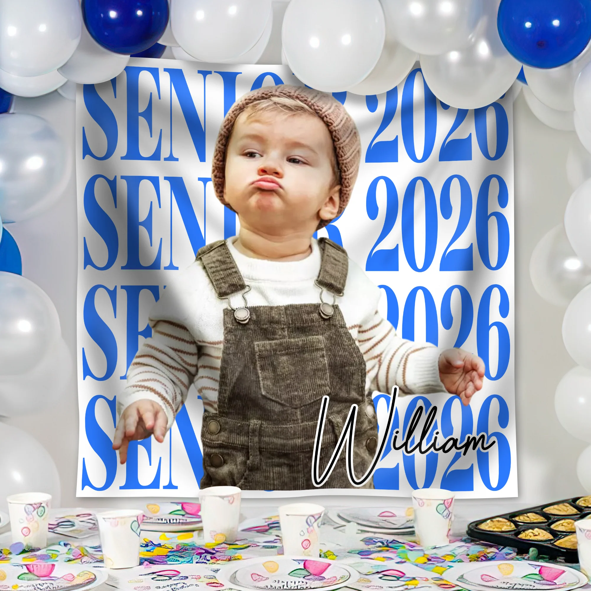 Custom Photo Senior 2026 Backdrop Graduation Party Decor TH10 169735 - Image 6