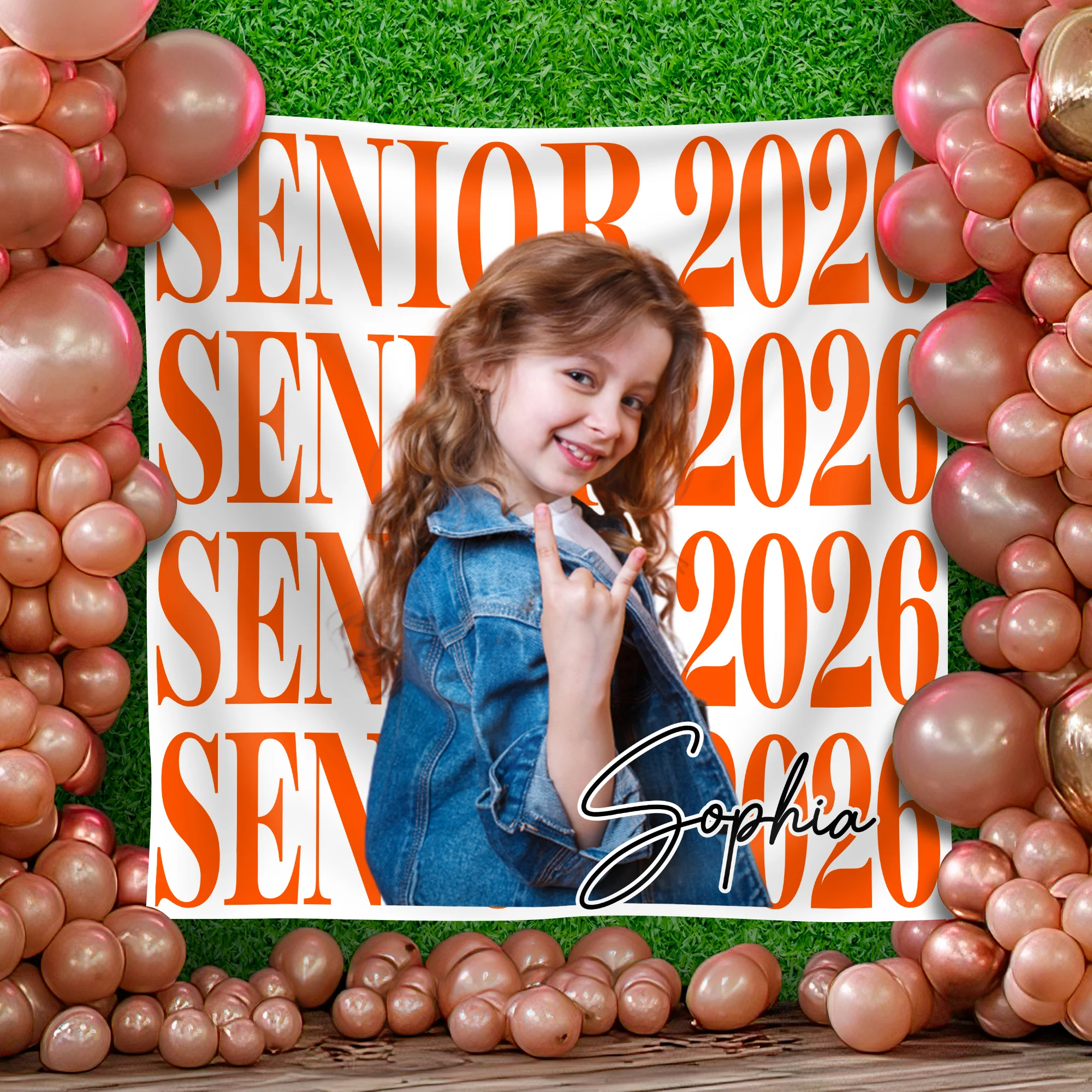 Custom Photo Senior 2026 Backdrop Graduation Party Decor TH10 169735 - Image 7