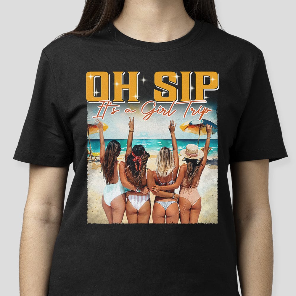 Custom Photo Sister Squad Portrait Retro Style Shirt N304 889707
