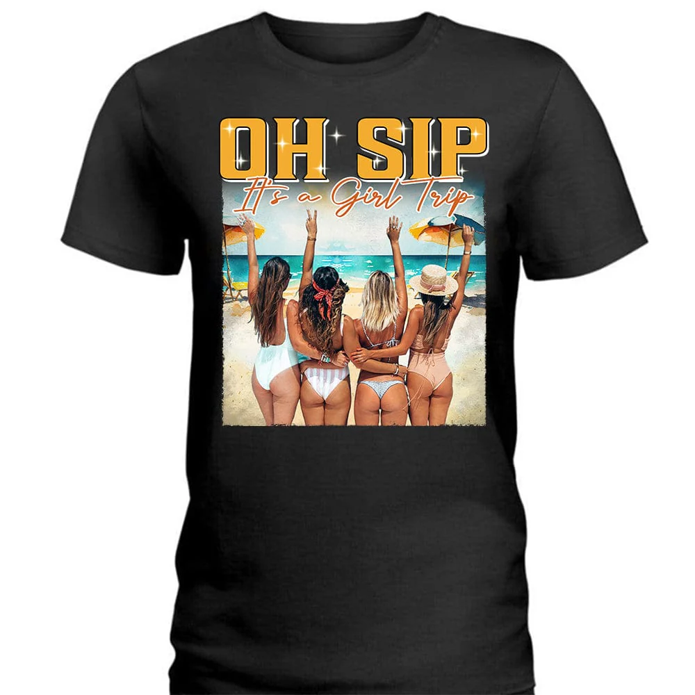 Custom Photo Sister Squad Portrait Retro Style Shirt N304 889707 - Image 4