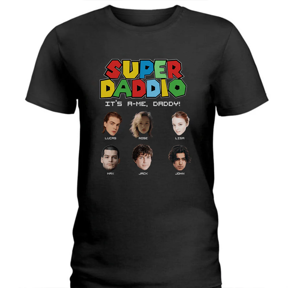Custom Photo Super Daddio Father's Day Shirt TH10 890949 - Image 3