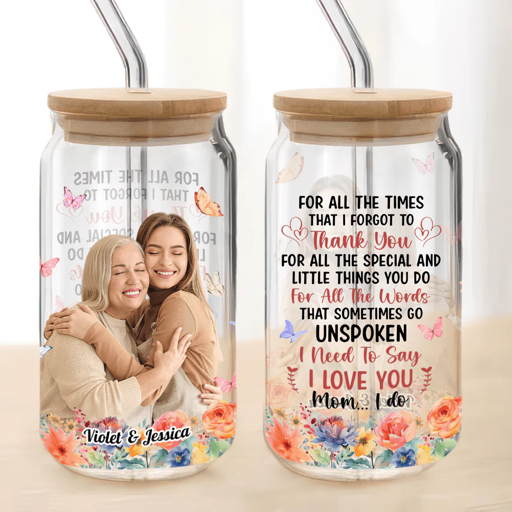 Custom Photo Thank You For All The Special Things Glass Can With Lid TA29 890737 - Image 3