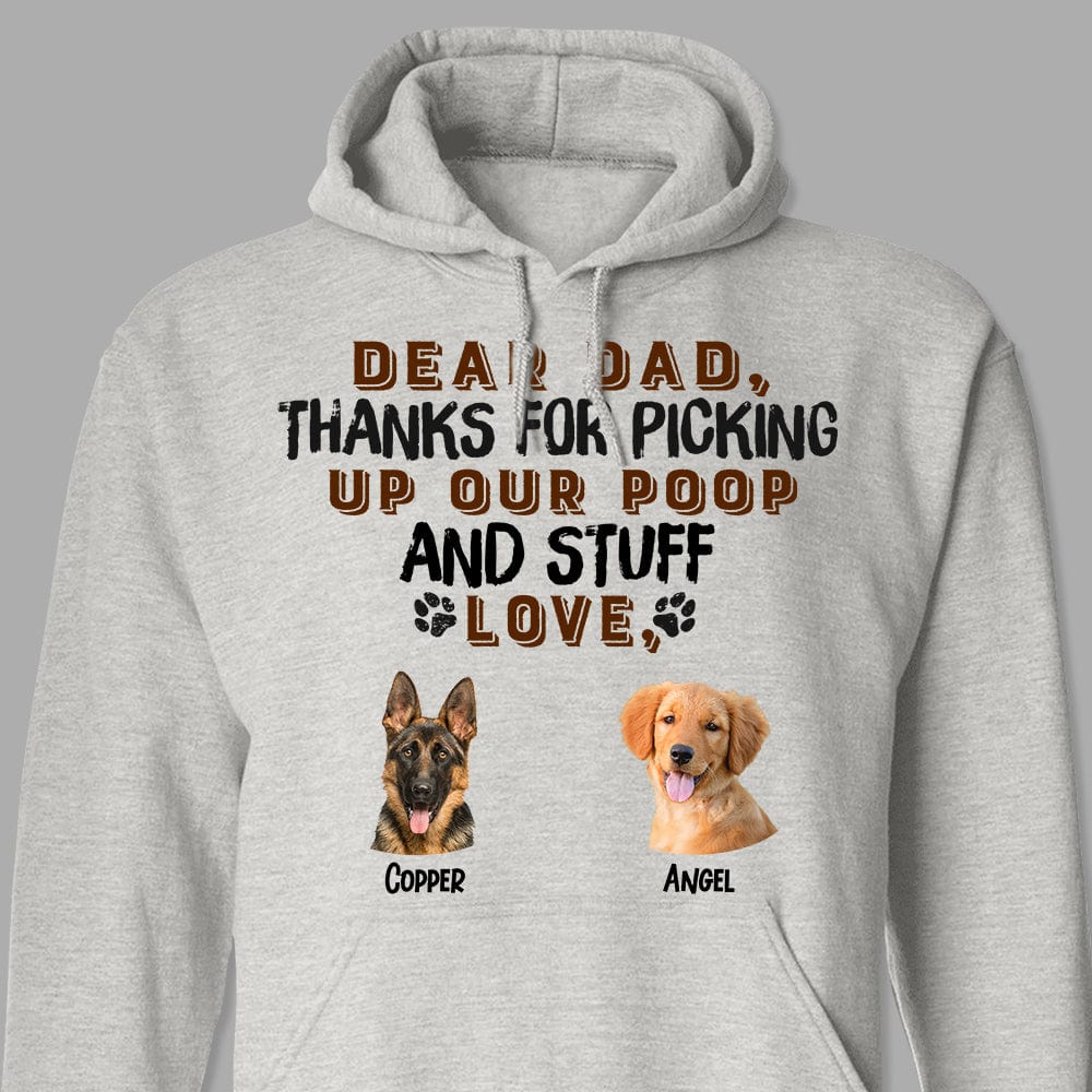 Custom Photo Thanks For Picking Up Our Poop And Stuff Shirt TA29 889349 - Image 4