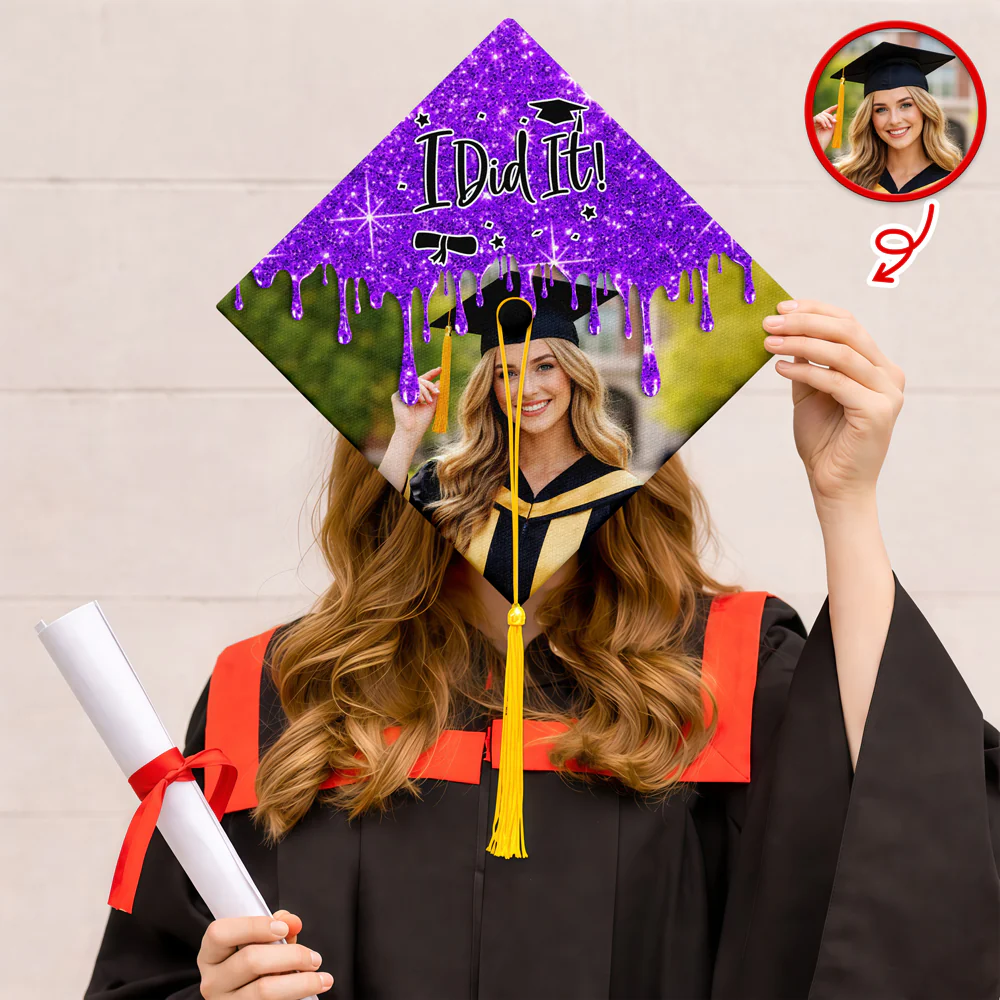 Custom Photo The Best Is Yet To Come Graduation Cap TH10 898957 - Image 2
