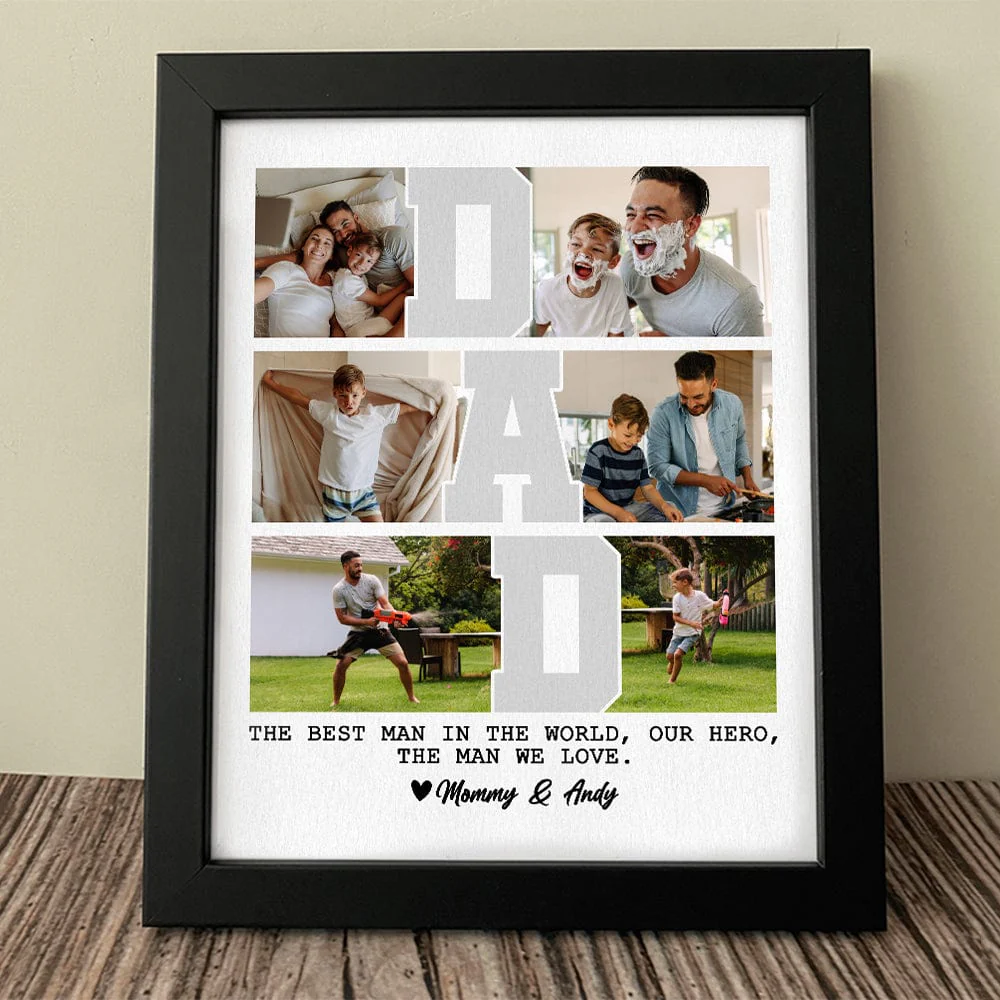 Custom Photo The Best Man In The World Father Picture Frame TA29 889337