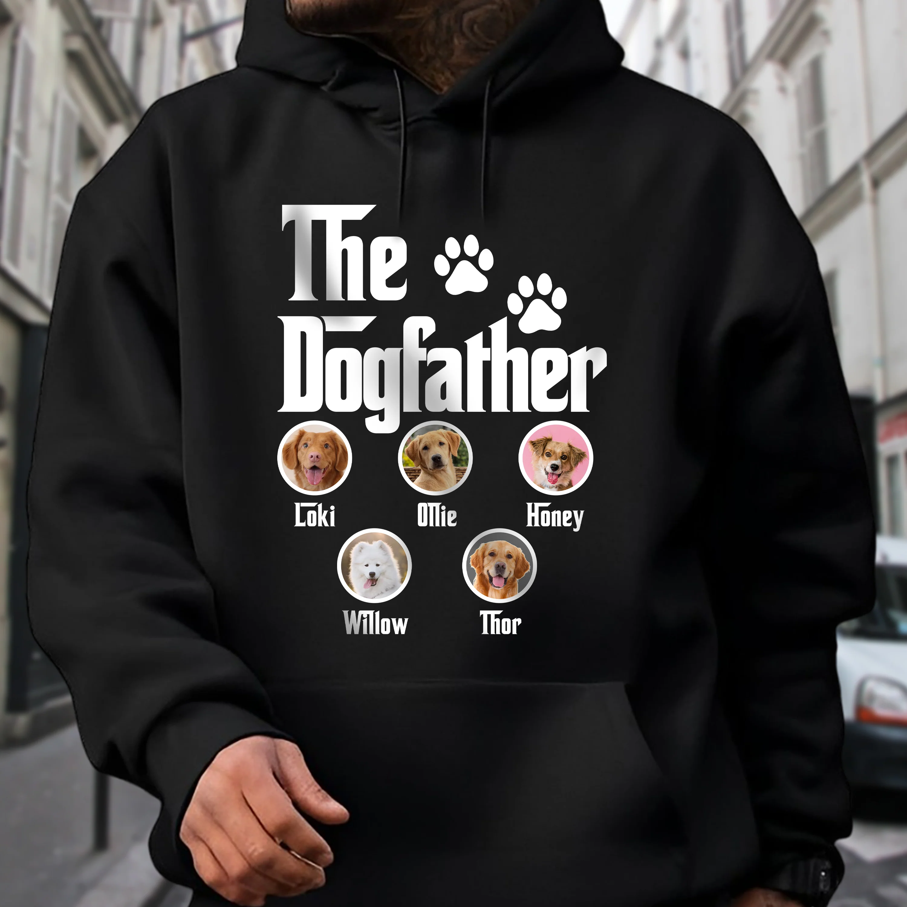 Custom Photo The Dogfather Dark Shirt For Dad TH10 892911 - Image 2